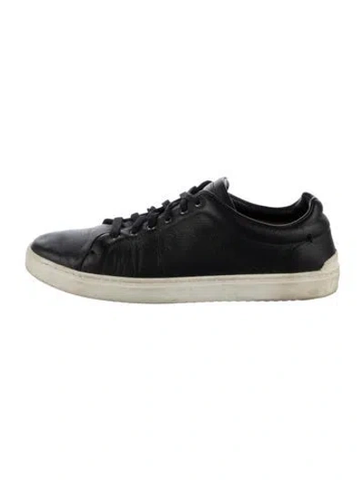 Pre-owned Rag & Bone Leather Sneakers In Black