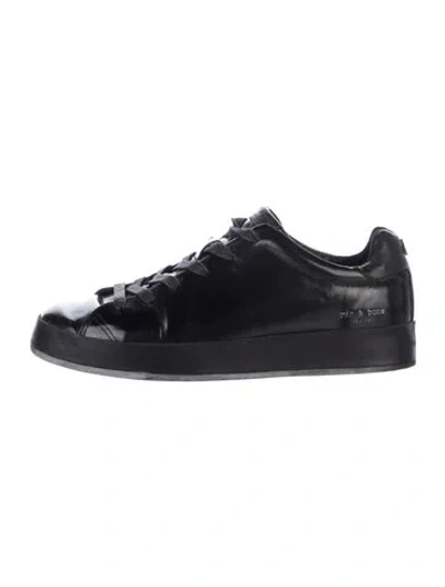 Pre-owned Rag & Bone Leather Sneakers In Black
