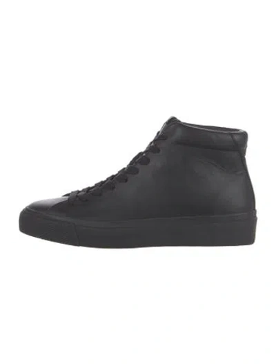 Pre-owned Rag & Bone Leather Sneakers In Black