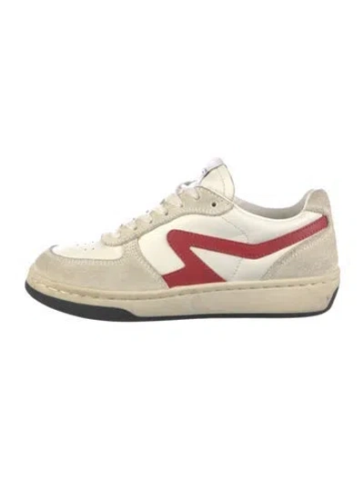 Pre-owned Rag & Bone Leather Sneakers In Neutral