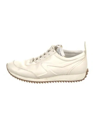 Pre-owned Rag & Bone Leather Sneakers In Neutral