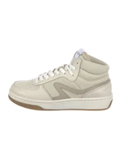 Pre-owned Rag & Bone Leather Sneakers In Neutral