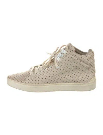 Pre-owned Rag & Bone Leather Sneakers In Neutral