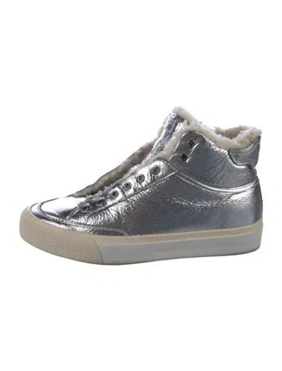 Pre-owned Rag & Bone Leather Sneakers In Silver