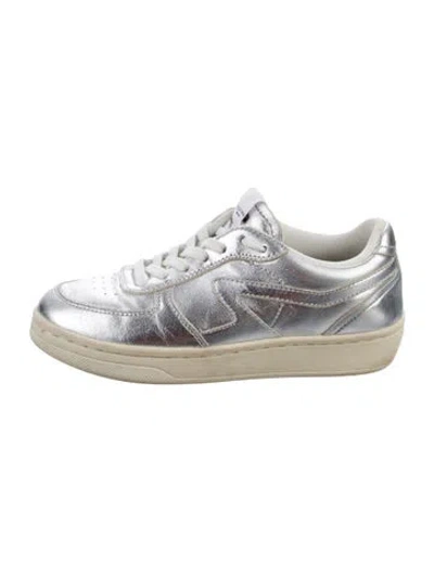 Pre-owned Rag & Bone Leather Sneakers In Silver