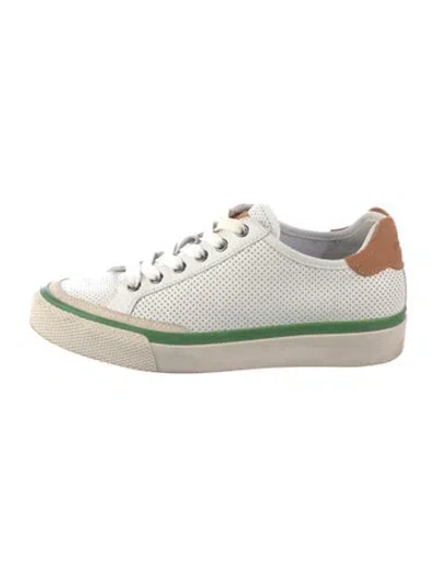 Pre-owned Rag & Bone Leather Sneakers In White