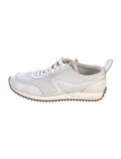 Pre-owned Rag & Bone Leather Sneakers In White