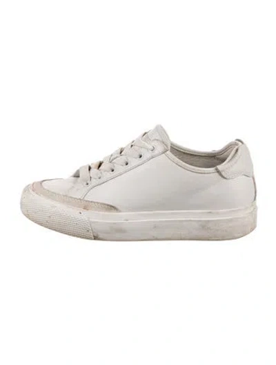 Pre-owned Rag & Bone Leather Sneakers In White