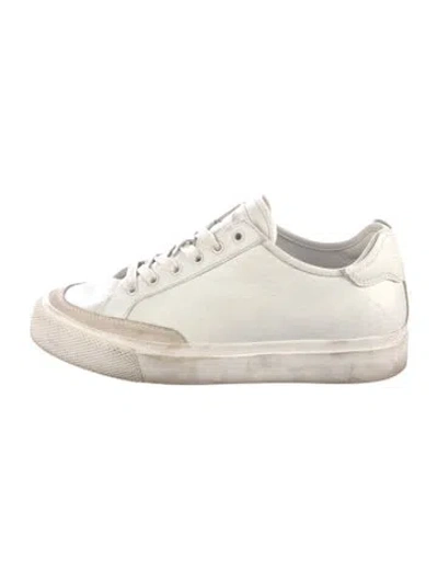 Pre-owned Rag & Bone Leather Sneakers In White