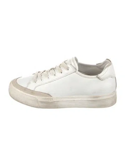 Pre-owned Rag & Bone Leather Sneakers In White