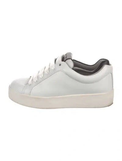 Pre-owned Rag & Bone Leather Sneakers In White