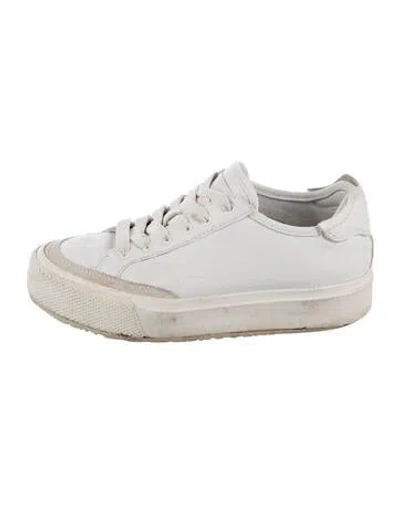 Pre-owned Rag & Bone Leather Sneakers In White