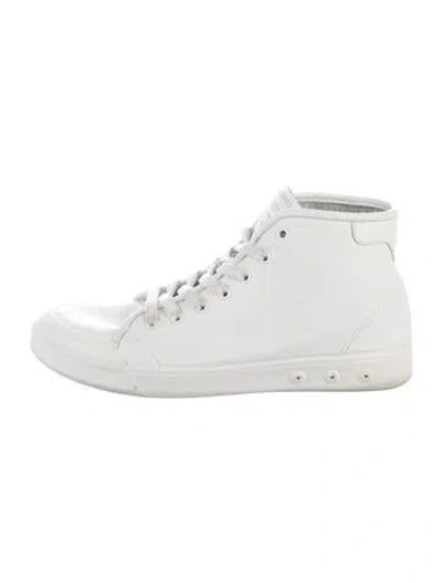 Pre-owned Rag & Bone Leather Sneakers In White