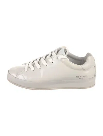 Pre-owned Rag & Bone Leather Sneakers In White