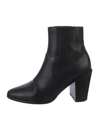Pre-owned Rag & Bone Leather Sock Boots In Black