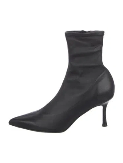 Pre-owned Rag & Bone Leather Sock Boots In Black