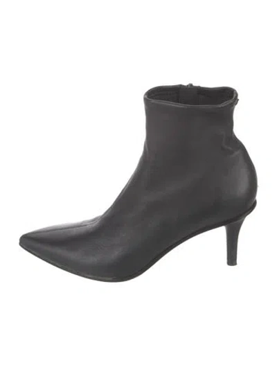 Pre-owned Rag & Bone Leather Sock Boots In Black