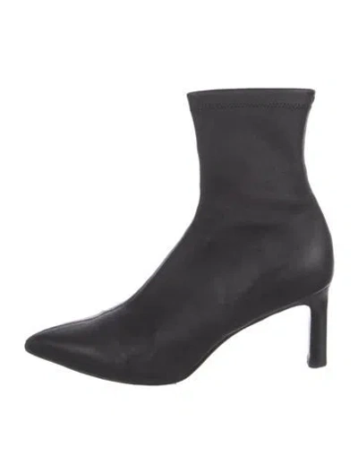 Pre-owned Rag & Bone Leather Sock Boots In Black