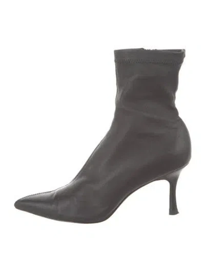 Pre-owned Rag & Bone Leather Sock Boots In Gray