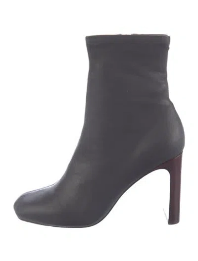Pre-owned Rag & Bone Leather Sock Boots In Gray