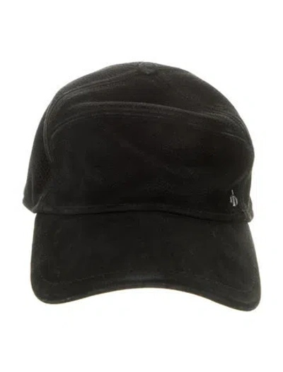 Pre-owned Rag & Bone Leather Solid Cap In Black
