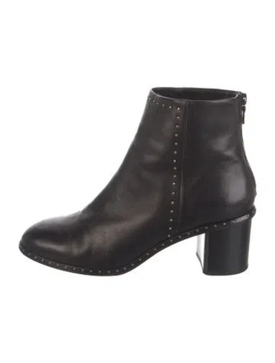 Pre-owned Rag & Bone Leather Studded Accents Boots In Black