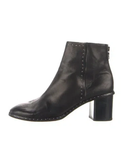 Pre-owned Rag & Bone Leather Studded Accents Boots In Green