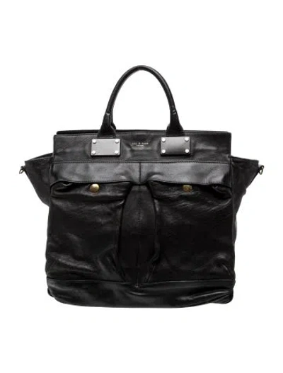 Pre-owned Rag & Bone Leather Top Handle Bag In Black