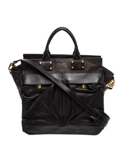 Pre-owned Rag & Bone Leather Top Handle Bag In Black