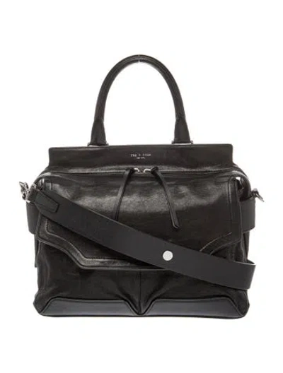 Pre-owned Rag & Bone Leather Top Handle Bag In Black