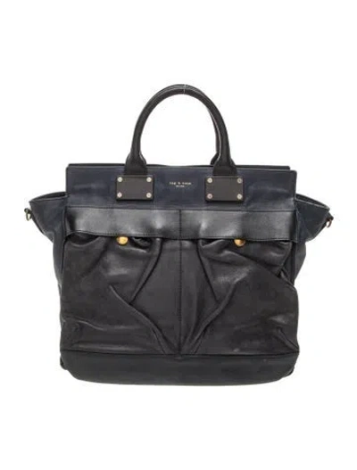 Pre-owned Rag & Bone Leather Top Handle Bag In Black
