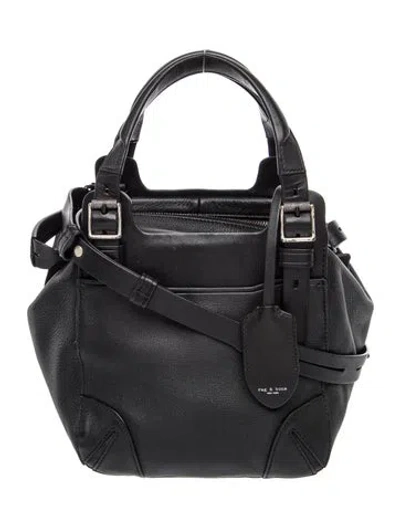 Pre-owned Rag & Bone Leather Top Handle Bag In Black