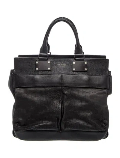 Pre-owned Rag & Bone Leather Top Handle Bag In Black