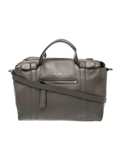 Pre-owned Rag & Bone Leather Top Handle Bag In Gray
