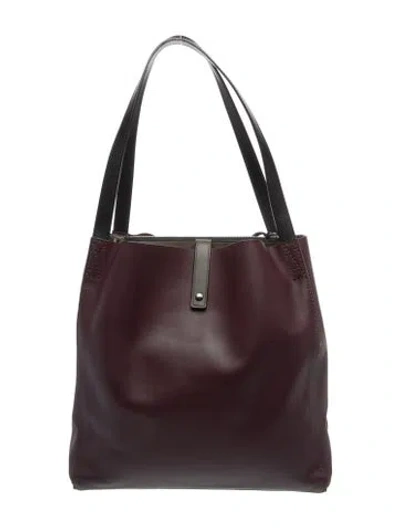 Pre-owned Rag & Bone Leather Top Handle Bag In Purple
