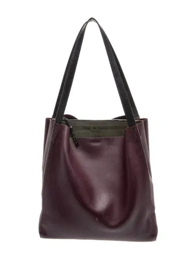 Pre-owned Rag & Bone Leather Tote In Black