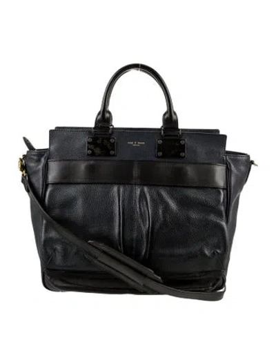 Pre-owned Rag & Bone Leather Tote In Blue