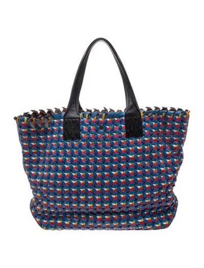 Pre-owned Rag & Bone Leather Tote In Blue