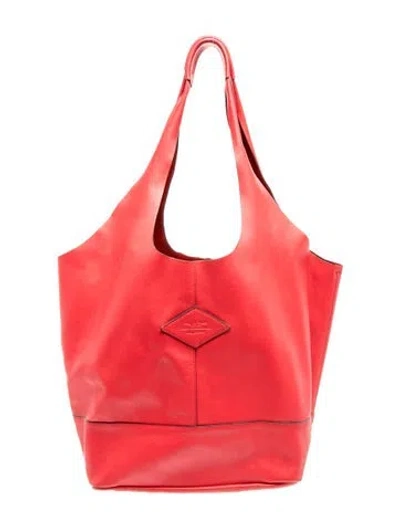 Pre-owned Rag & Bone Leather Tote In Red