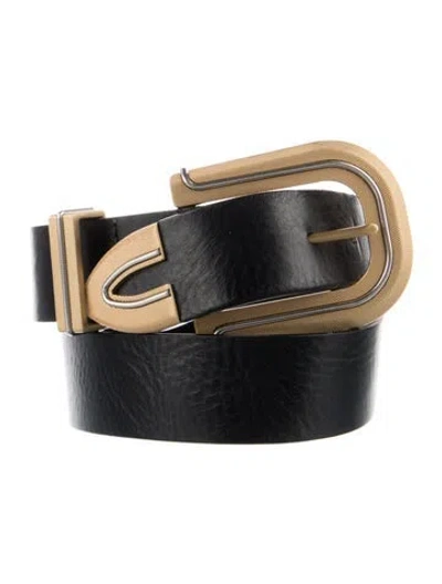Pre-owned Rag & Bone Leather Waist Belt In Black