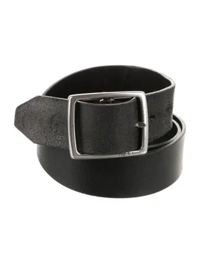 Pre-owned Rag & Bone Leather Waist Belt In Black