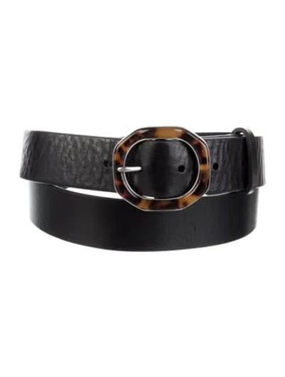 Pre-owned Rag & Bone Leather Waist Belt In Black