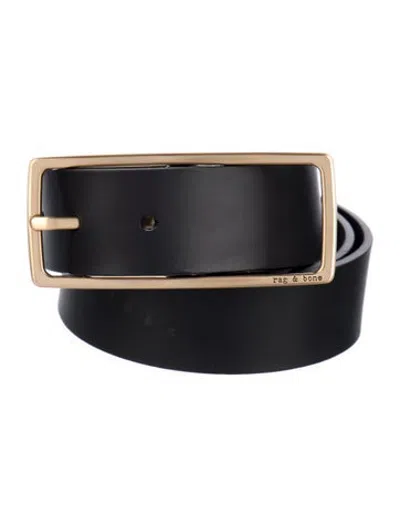 Pre-owned Rag & Bone Leather Waist Belt In Black