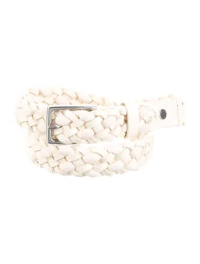 Pre-owned Rag & Bone Leather Waist Belt In Neutral