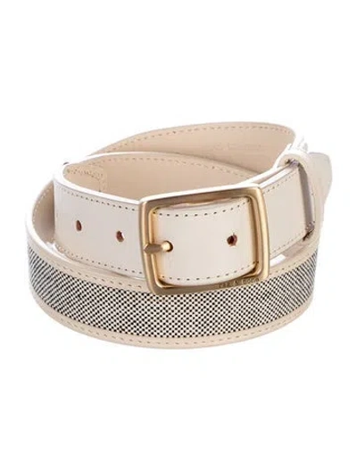 Pre-owned Rag & Bone Leather Waist Belt In Neutral