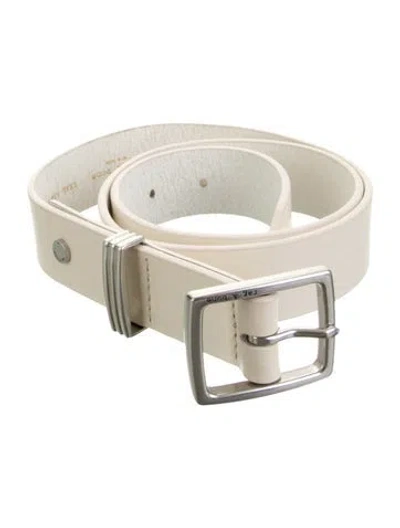 Pre-owned Rag & Bone Leather Waist Belt In Neutrals