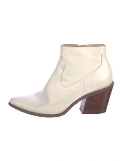 Pre-owned Rag & Bone Leather Western Boots In Neutral