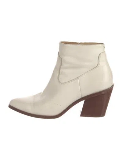 Pre-owned Rag & Bone Leather Western Boots In Neutral