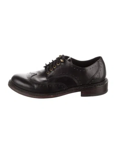 Pre-owned Rag & Bone Leather Whipstitch Trim Sneakers In Black