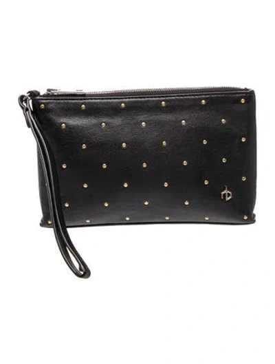 Pre-owned Rag & Bone Leather Wristlet In Black